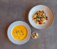 Суп и салат