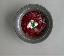 Борщ с курицей