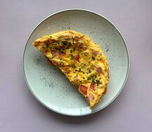 Омлет с ветчиной и перцем