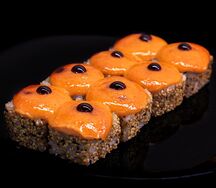 Запеченный острый ролл с курицей