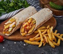 Гирос XXL с шашлыком из свинины