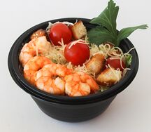 Салат Цезарь с креветкой