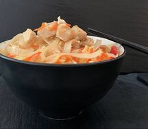 С курицей в терияки-соусе