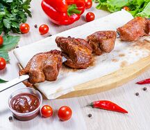 Шашлык из cвинoй шеи