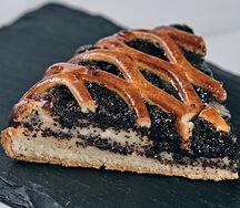 Пирог с творогом и маком