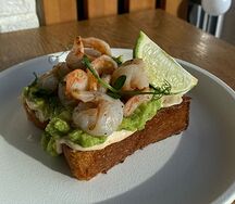 Французкий тост с креветками