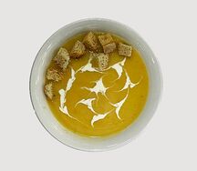 Суп-пюре из овощей с гренками