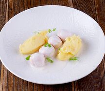 Рыбные польпетте с пюре