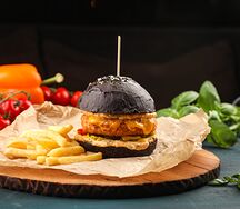 Бургер с куриной котлетой