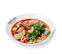 Tom Yum с королевскими креветками с доброй порцией пропаренного риса