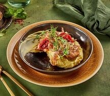Бефстроганов с картофельным пюре
