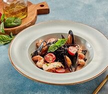 Паста нерри с морепродуктами
