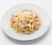 Паста с беконом