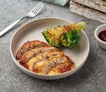Шницель из индейки с брокколи
