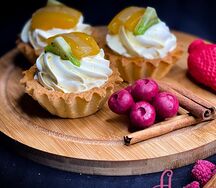 Миндально-фруктовая корзиночка
