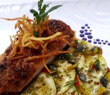 Куриное филе с грибами