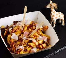 Картофель фри с беконом