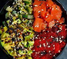 Поке с лососем