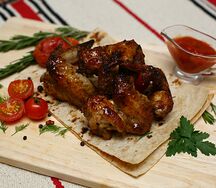 Куриные крылышки острые
