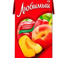 Сок Любимый из сочных нектаринов