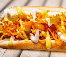 Хот-дог с корейской морковью халяль