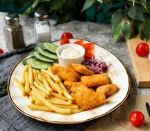 Комплексный обед с куриными наггетсами