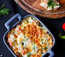 Обед из печи с курицей