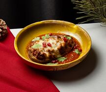 Бадриджани с говядиной и сыром сулугуни