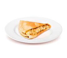 Блин с картофелем и грибами