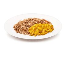Гречка с курицей карри