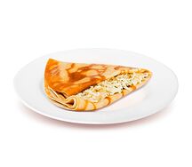 Блин с капустой, яйцом и луком