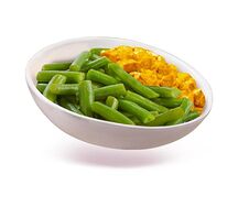 Фасоль стручковая с курицей карри
