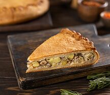 Пирог с говядиной и картофелем