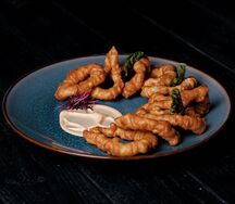 Кольца кальмара в пивном кляре
