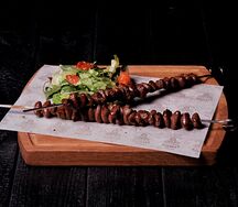 Острые шашлычки из куриных сердечек
