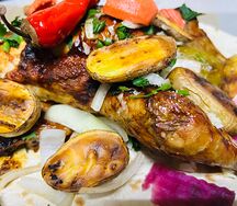 Куры гриль с картошкой на гриле