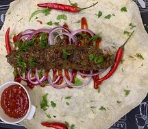 Люля из говядины в лаваше