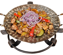 Садж из баранины с овощами