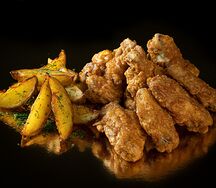 Крылышки с картошкой айдахо