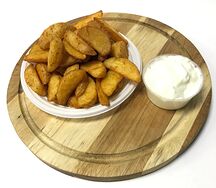 Айдахо с чесночном соусом