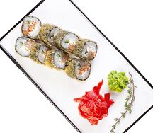 Горячий ролл с креветками