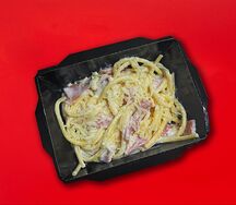 Паста Карбонара с ветчиной