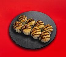 Запеченный ролл с Угрем и крабом