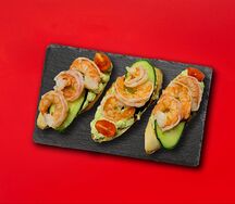 Брускетты с креветкой