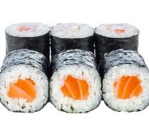Маки роллы с копчёным лососем
