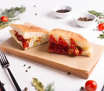 Шаурма из курицы в хлебе