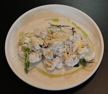 Картофельные ньоки в сливочном соусе 
