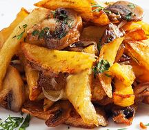 Жареный картофель с грибами