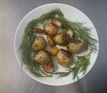 Картофель с салом