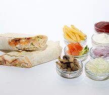 Шаурма без мяса большая